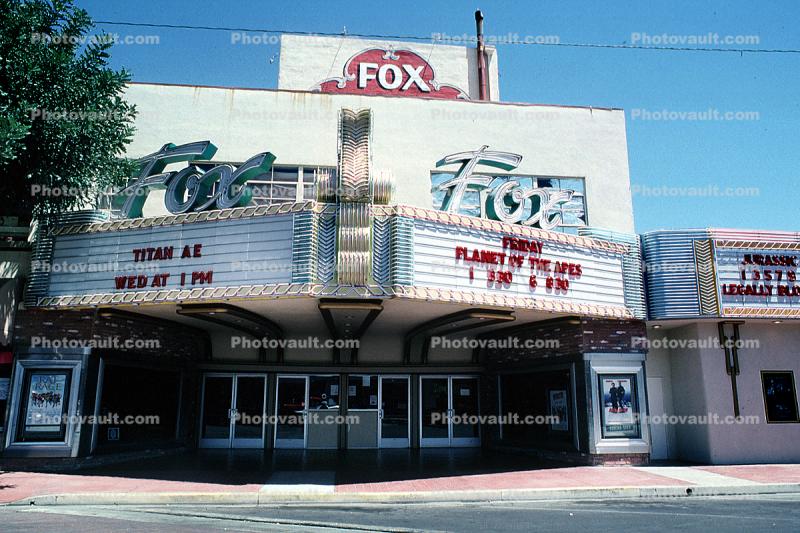 Fox Theater, building, marquee, Taft, Central Valley