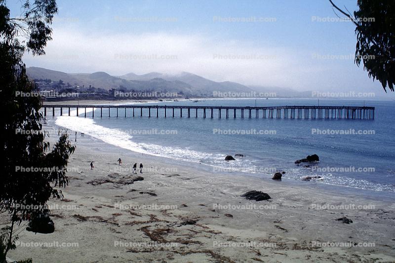 Cayucos Pier, Central California Coast, Pacific Ocean, Beach, Sand