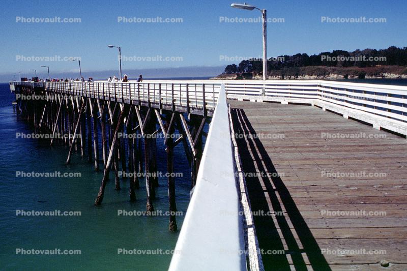 Historic Hearst Pier, San Simeon, WR.Hearst State Beach, Pacific Ocean