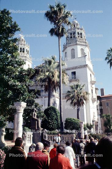 Crowds of People at Hearst Castle
