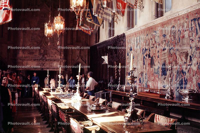 Dining Room Interior at Hearst Castle