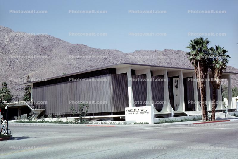 Coachella Valley Savings & Loan Association, building, March 1963, 1960s