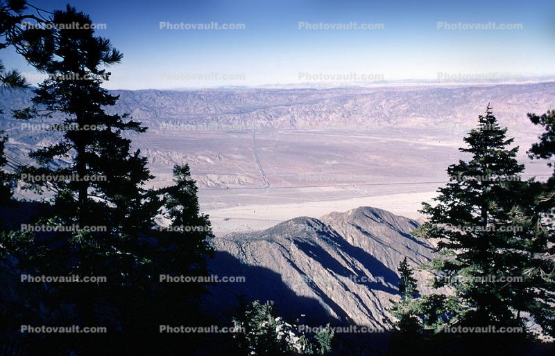 looking into the valley, Palm Springs, February 1970, 1970s