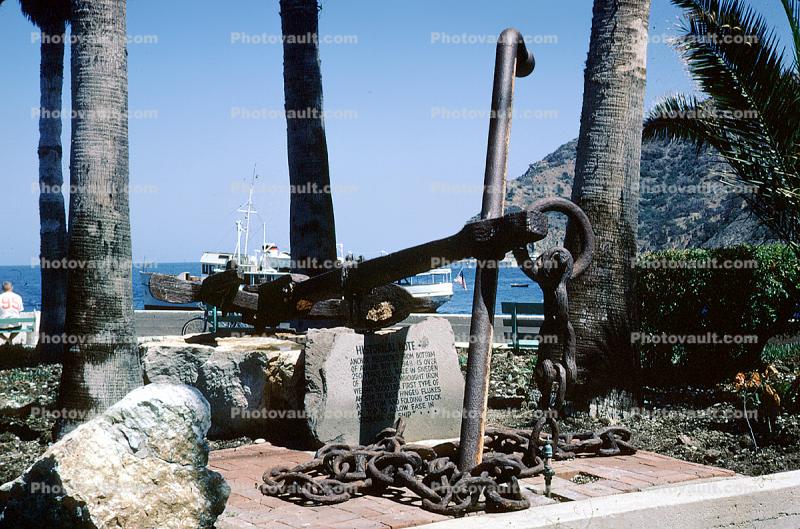 Anchor, Avalon, Harbor, Santa Catalina Island, 1963, 1960s