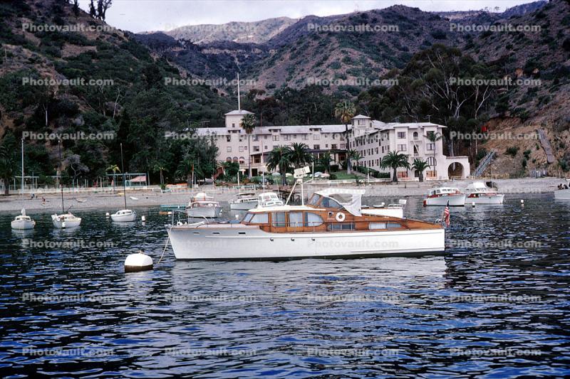 Motorboat, Avalon, Harbor, Santa Catalina Island, 1963, 1960s