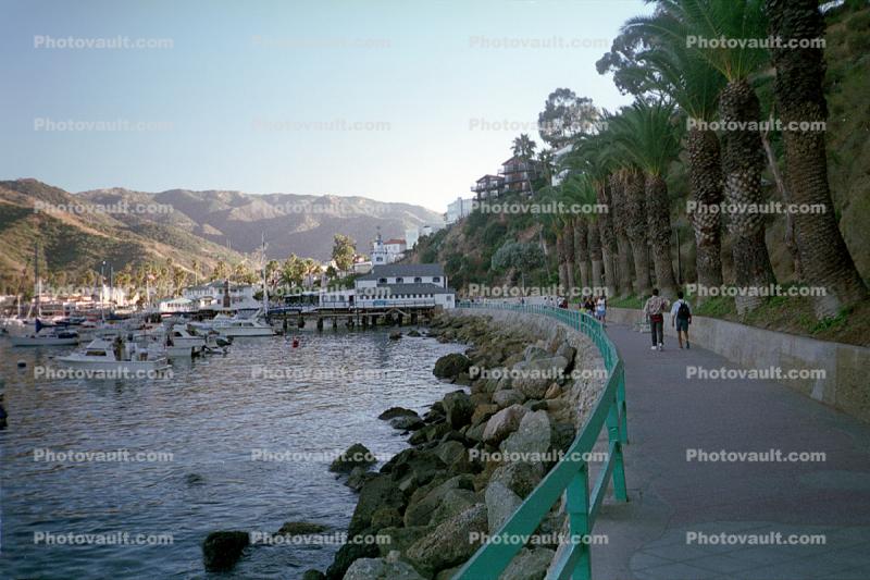 Waterfront Path, Avalon Harbor, Catalina Island, 1960s