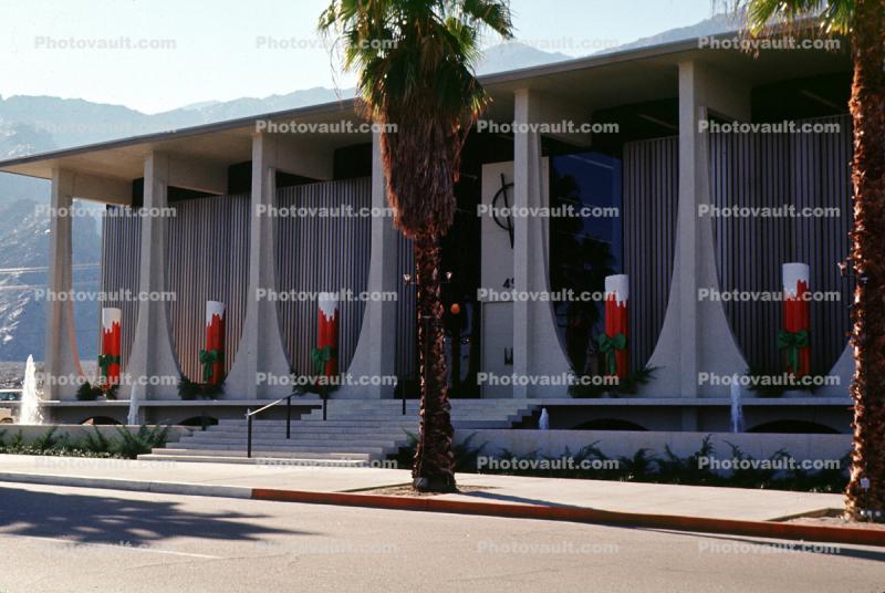 Coachella Valaley Savings & Loan Association, Building, downtown, Palm Springs, December 1963, 1960s