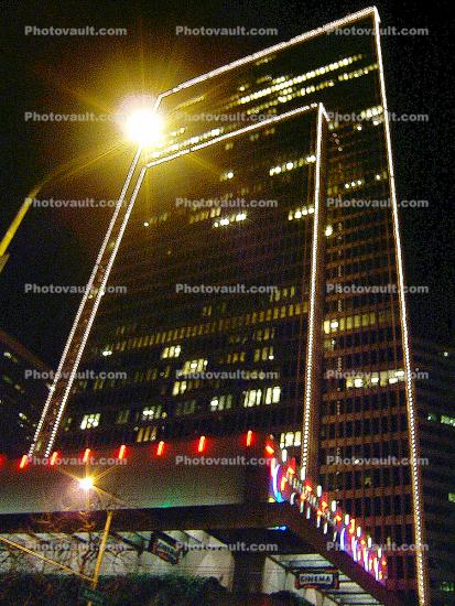 Embarcadero Center, building, lights, highrise, skyscraper