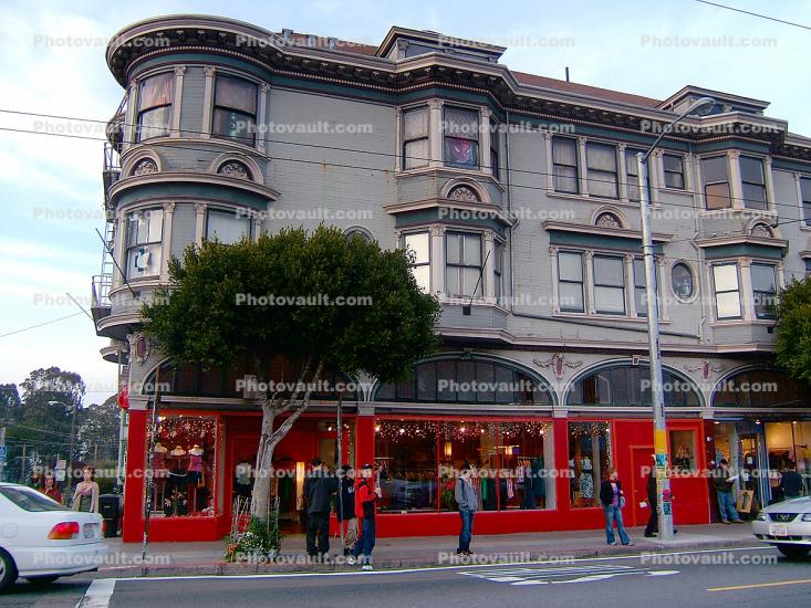 Haight Ashbury, building, stores, shops