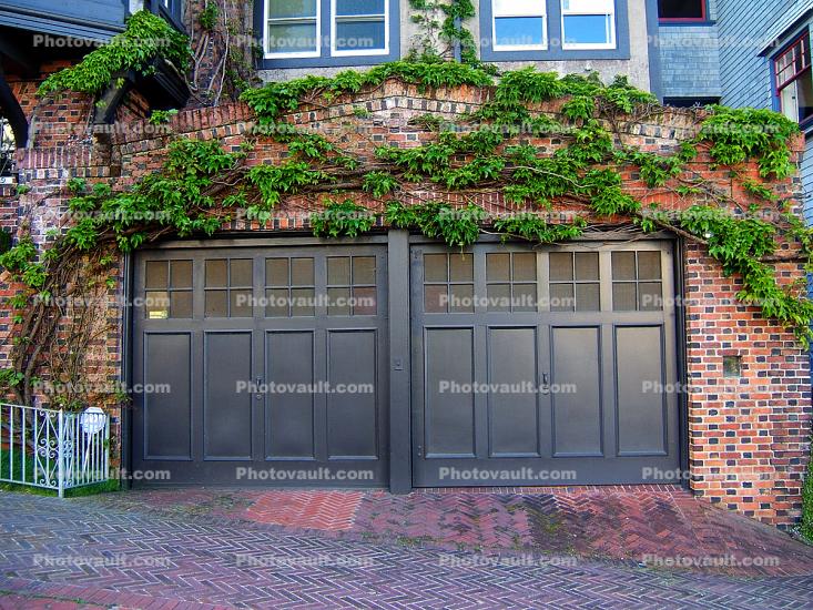 Garage Door, Driveway, Home, House, Building, Pacific Heights, Pacific-Heights, detail