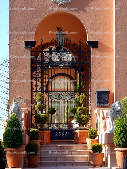 Gate, Steps, Door, Entryway, Pacific Heights, Pacific-Heights, building, detail