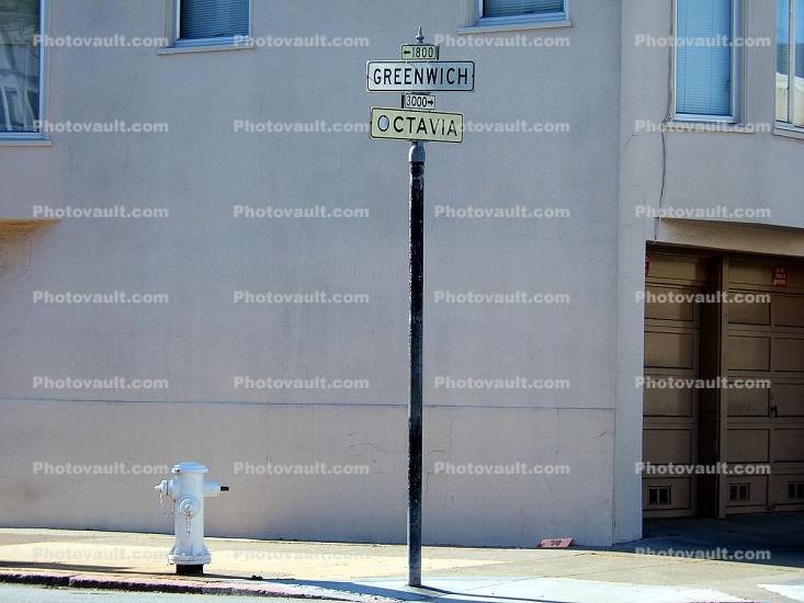 Street Sign, Pacific Heights, Pacific-Heights