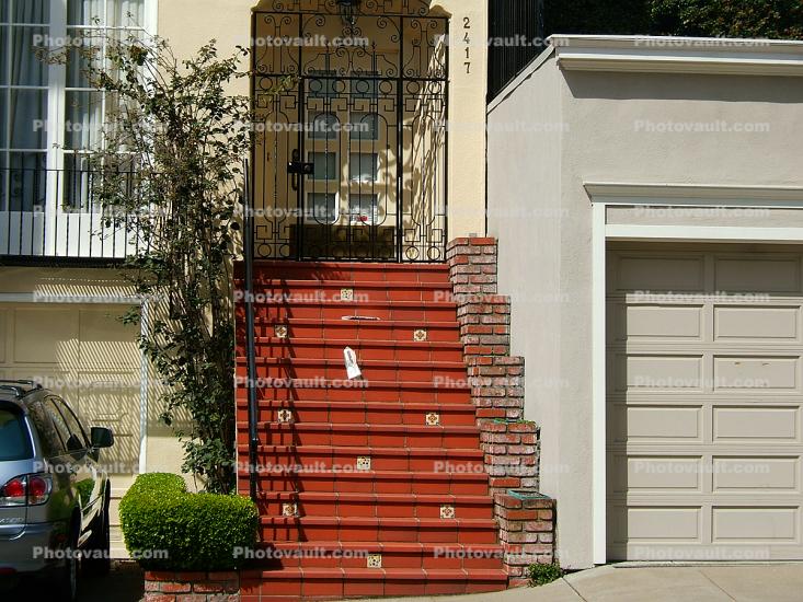 steps, stairs, Pacific Heights, Pacific-Heights, building, detail