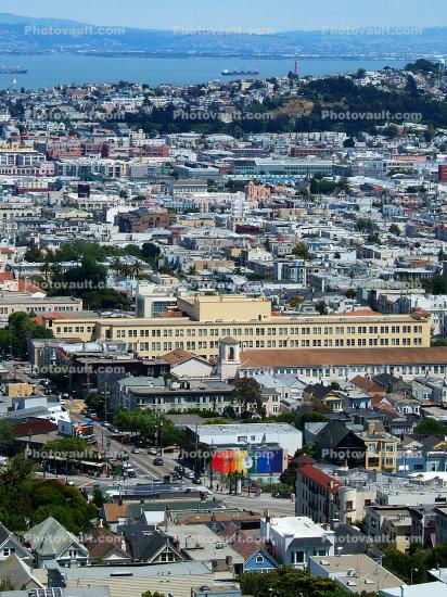looking east from the Randall Museum, Mission District and Potrero Hill in the back