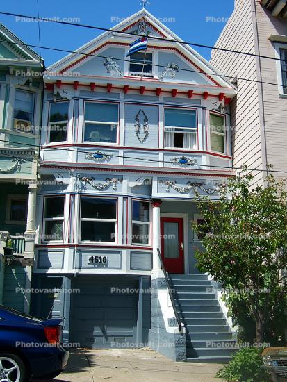 Home, Stairs, Windows, Garage, Castro District