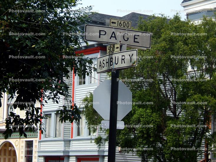 Page Ashbury signage, Haight Ashbury