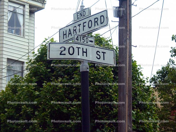 upper Castro, street signs