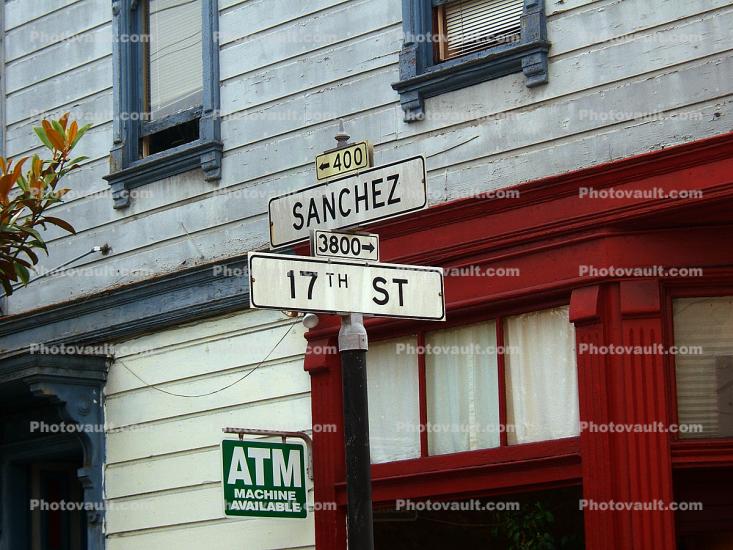 Sanchez, 17th street, sign, signage, street sign