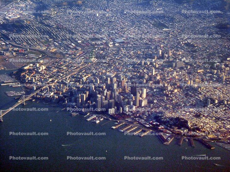 SOMA, Downtown, Downtown-SF, Piers, docks, harbor, buildings, May 2005