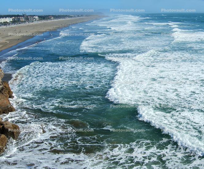 Ocean Beach, waves, sand, Ocean-Beach, June 2005