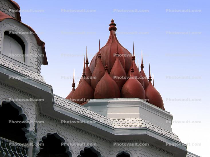 Vedanta Temple, Pacific-Heights, VSNC, "Old Temple", building, detail