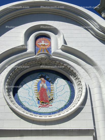 Nuestra Senora De Guadalupe Church, Diamond Heights, building, detail