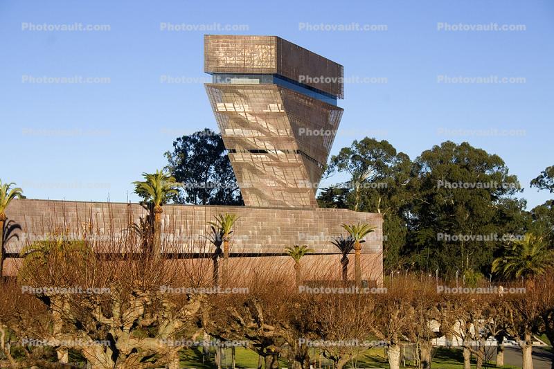 DeYoung Museum and the Inverted Pyramid Tower, Twisting Tower, Copper Building
