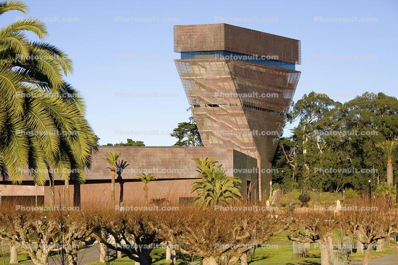 DeYoung Museum and the Inverted Pyramid Tower, Twisting Tower, Copper Building