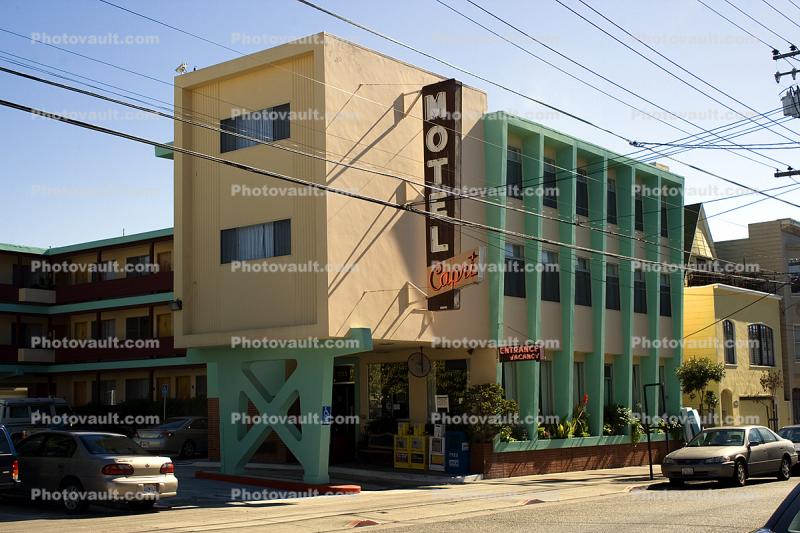 Motel, Art Deco style, Castro District, art-deco