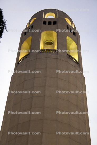 Coit Tower, building, detail