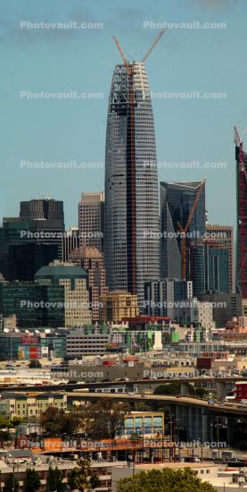 Skyline, Salesforce Tower, buildings, cityscape, highrise, skyscrapers