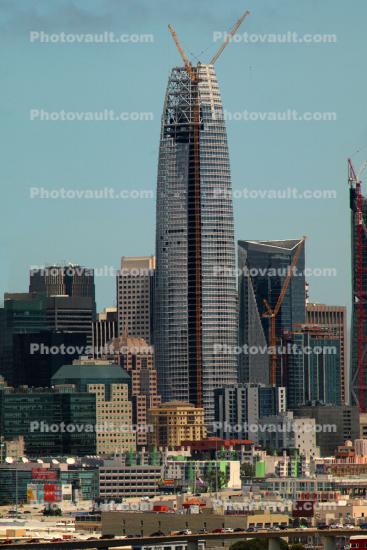 Skyline, Salesforce Tower, buildings, cityscape, highrise, skyscrapers