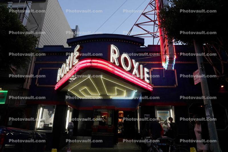 Roxie Movie Theater, neon lights