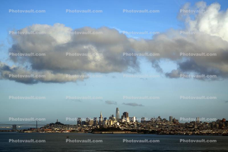 Cityscape, SF Skyline, Clouds