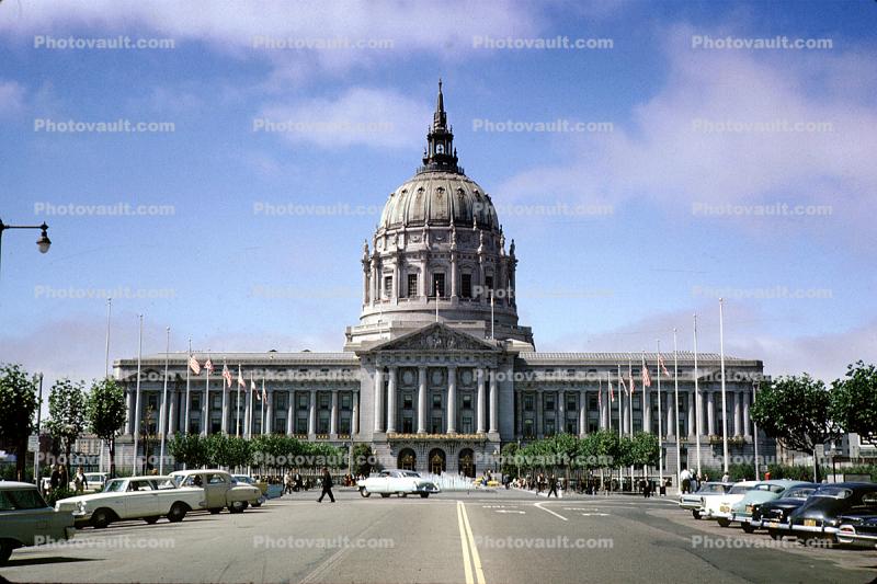 City Hall, Cars, Dome, September 31, 1962, 1960s