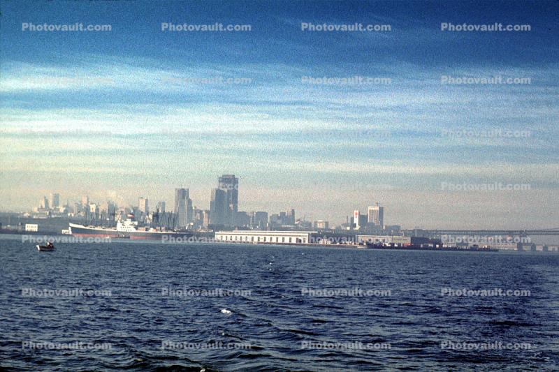 Piers, dock, the Embarcadero, November 1968, 1960s