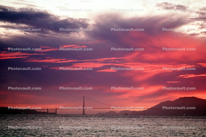 Golden Gate Bridge, Sunset, Sunclipse