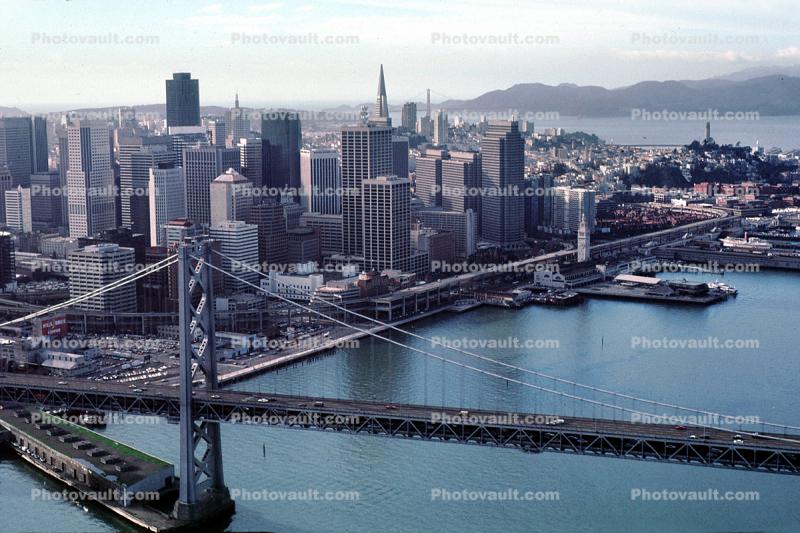 Embarcadero, cityscape, skyline, buildings, highrise, Skyscrapers, Downtown, freeway