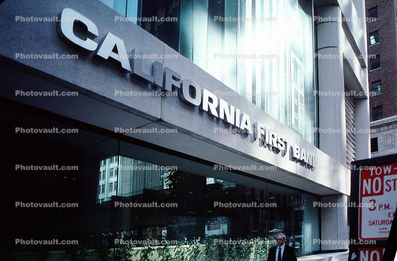 California First Bank, building, detail