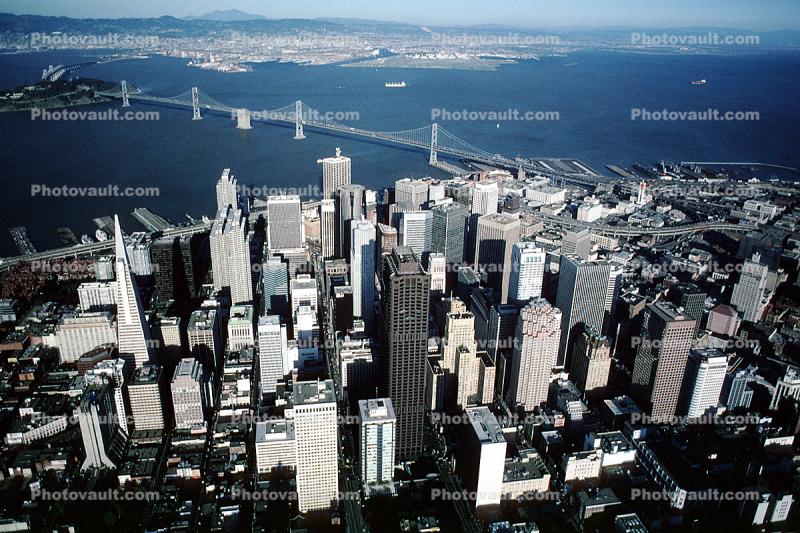 downtown, buildings, skyscraper, eastbay hills, Oakland