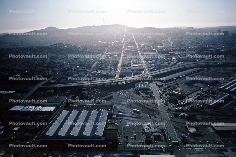 Mission Bay Project site, train yards, Interstate Highway I-280