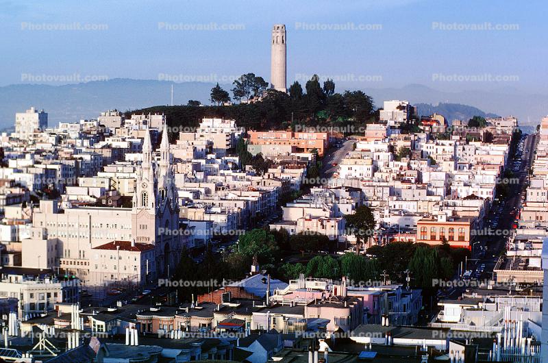 Coit Tower, North-Beach, Church, Cathedral