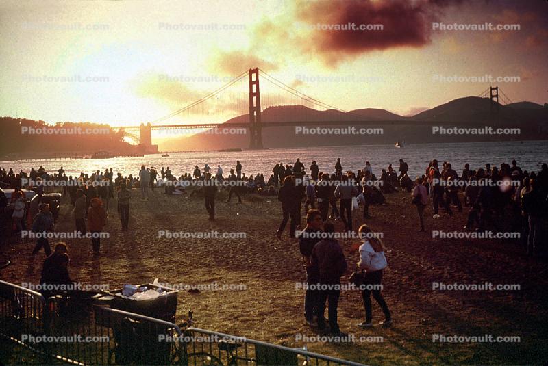 50th anniversary celebration, May 24th, 1987, Golden Gate Bridge, Sunset, 1980s