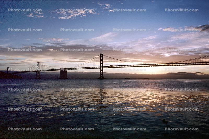 San Francisco Oakland Bay Bridge in the early morning