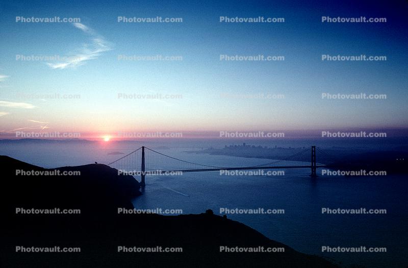 sunrise, Golden Gate Bridge