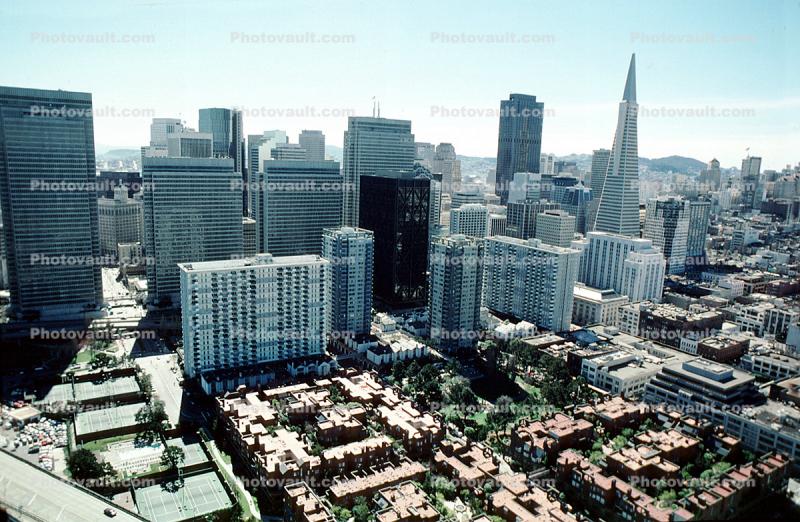 downtown, office, building, skyscraper, highrise, skyline, March 3 1989, 1980s