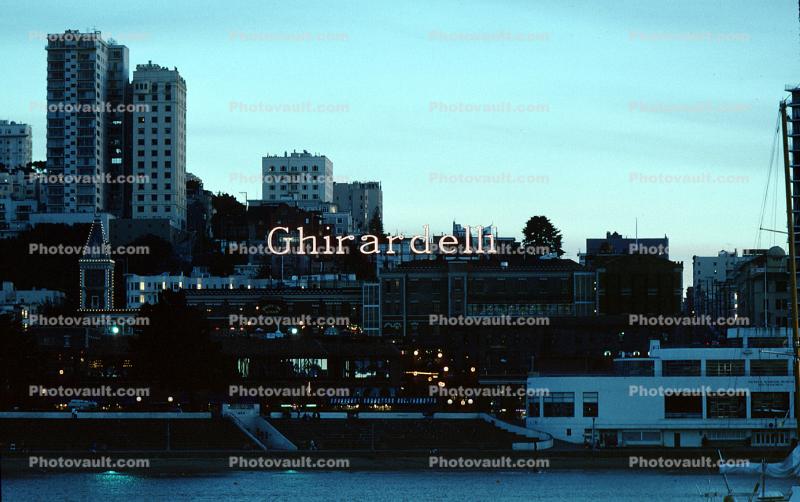 Ghirardelli Sign, buildings