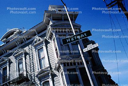 Haight Street Sign, building, detail