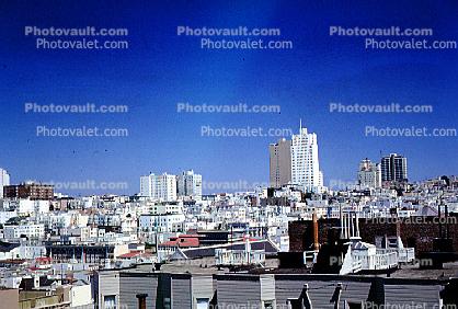 skyline, cityscape, buildings, 1963, 1960s