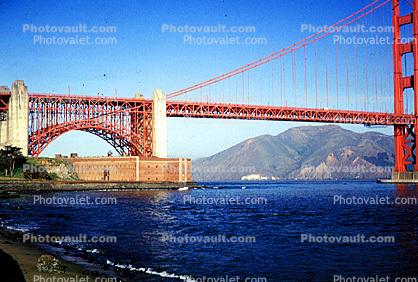 Golden Gate Bridge, Fort Point, Building, 1964, 1960s